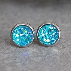 Turquoise Earrings, Teal Earrings, Aqua Earrings
